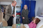 William meets Isles of Scilly’s oldest resident, 102, during visit to hospital