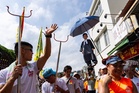 Photos from Hong Kong's iconic bun festival