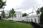Construction work has started at the White House for the UFC ring to celebrate Trump’s birthday