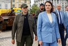 Belarus warned not to get ‘dragged into Russia’s war’ as opposition leader visits Ukraine
