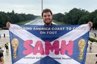 Charity campaigner reaches key staging point in World Cup walk across US