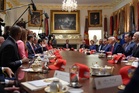 Trump promotes $55 America’s 250th birthday hats during Cabinet meeting