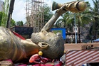 70ft Lionel Messi statue taken down due to safety fears months after unveiling