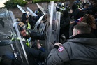Protesters clash with police in Southampton following Henry Nowak protest