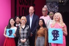 William meets Diana Award winners during visit to London festival