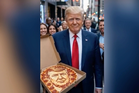 Trump shares bizarre AI video of himself riding a camel and holding pizza bearing his face