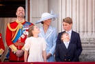 Prince Louis steals the show again at Red Arrows flypast for Trooping the Colour