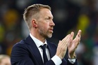 Sweden boss Graham Potter says someone may have bitten his ear during celebrations