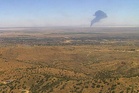 B-52 bomber crashes moments after takeoff at US military base in Southern California