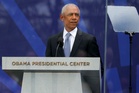 Obama says ‘no one is above the law’ at presidential center opening