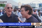 Tom Hanks trolls MSNOW reporter at Obama Center opening