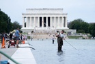 Trump now blaming ‘vandalism’ for the problems at the Reflecting Pool and says police are investigating