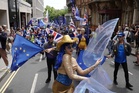 Protesters march on parliament demanding Britain rejoins the European Union
