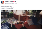 Trump baffles internet with picture of woman and message of ‘great daughter’ - but nobody is sure who she is