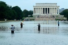 Olympian arrested for ‘vandalism’ of Trump’s algae-covered Lincoln Memorial Reflecting Pool speaks out