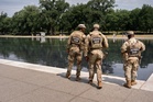 Patrols and nanobubbles continue at the Reflecting Pool as Trump looks for a renovation do-over