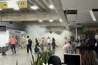 Watch: Travellers flee as Venezuela airport ceiling crumbles after earthquake