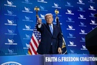 ‘Greatest threat’: Trump lets his foes have it in fiery return to Correspondents Dinner shooting scene