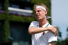 Denis Shapovalov retires from Wimbledon match after crashing into barrier: ‘I think I f***ed it’