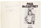 Signed Paul McCartney book donated to charity shop fetches nearly £1,000