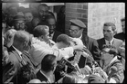 Hawaii displays historic photos of Martin Luther King Jr. wearing flower lei during Selma march