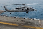 Navy searching for missing crew member after US helicopter has ‘emergency water landing’