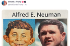 Trump kicks off July 4 with trolling Pee-wee Herman and Alfred E. Neuman memes