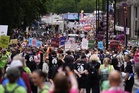 Thousands march in Pride parade as activists warn LGBT+ rights under threat
