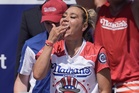 Miki Sudo wins Nathan’s hot dog eating contest by scarfing down eye-popping number of franks