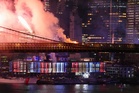 Brooklyn Bridge catches fire during Fourth of July fireworks show