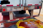 Semitruck spills 40,000 pounds of Frank’s Hot Sauce across highway during brutal heatwave