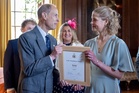 Prince Edward gives daughter gold Duke of Edinburgh’s Award at palace celebration