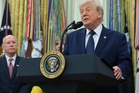 Trump is praised for ‘getting rid of that ridiculous red card’ at Oval Office event