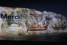 White Cliffs of Dover delivers message to France as Bayeux Tapestry arrives overnight