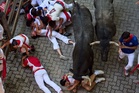 One runner gored in the face at Spain's San Fermin bull run festival