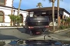 Police dashcam captures moment speeding Tesla flips in deadly Florida crash that killed scooter rider