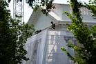 Trump’s work on the White House’s front door is more than repairing columns as ‘security’ improvements are underway