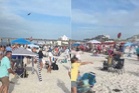 Blue Angels low flyover causes chaos on Florida beach