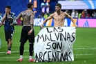 Fifa confirms investigation into Argentina’s Falklands banner