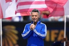 Robbie Williams addresses mysterious white object spotted during World Cup TV appearance