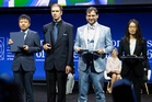 China celebrates its first winners of top global maths prize – here are the problems they solved