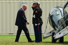 Trump visits Michigan amid feud over Canada tariffs and new border bridge