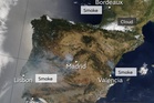 Europe’s devastating wildfires visible from space in new satellite images