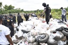 Liberian authorities burn $336 million in cocaine as senior police officials are implicated