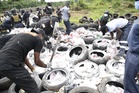 Authorities burn cocaine worth $336 million in country’s largest drug bust