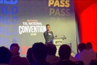 Vivek Ramaswamy’s awkward campaign speech ends in just minutes as he’s booed and heckled