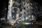 Russia hits Ukrainian capital with ballistic missiles and drones killing 3 and wounding over a dozen