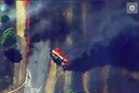 Ukrainian attack on Russian fuel tankers captured in explosive drone footage