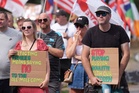 Protests continue at former RAF base after Thetford unrest