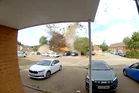 Video shows shocking moment debris is sent flying in bungalow gas explosion